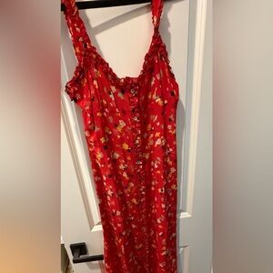 Realisation Par Red Floral Dress